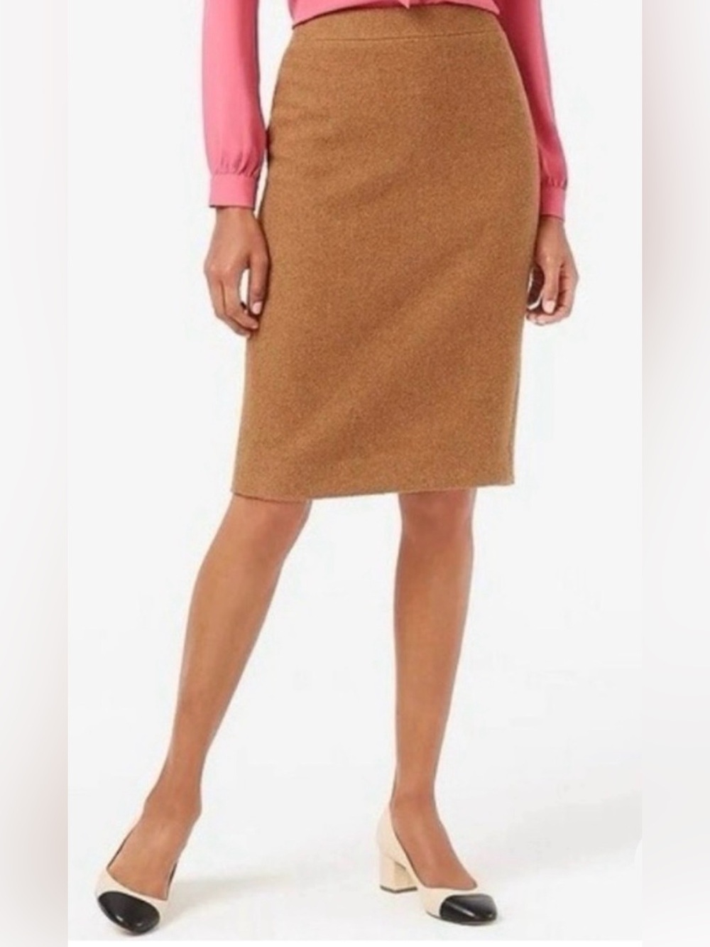 J CREW Wool Camel Pencil Skirt